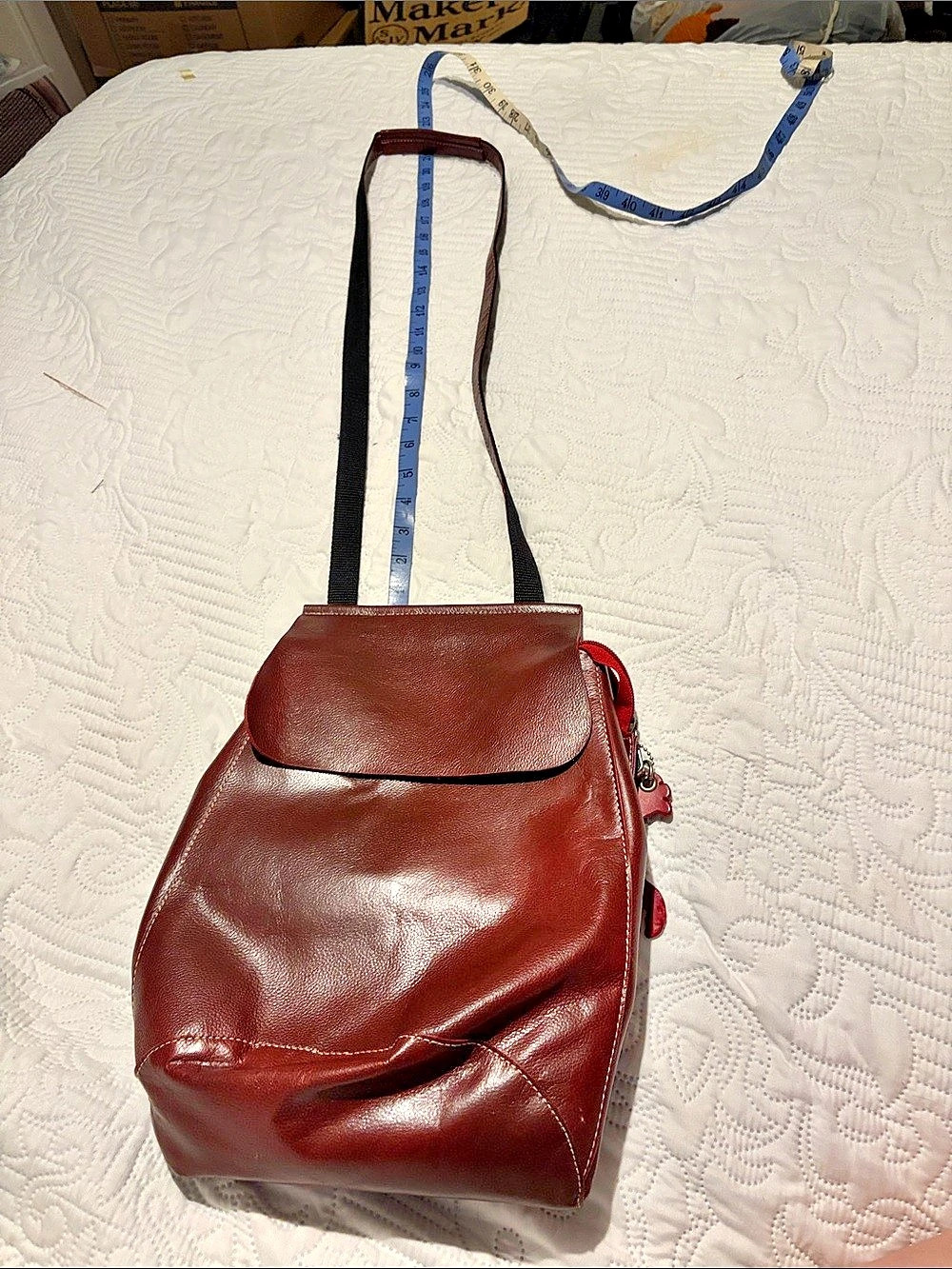 Brown Leather Backpack